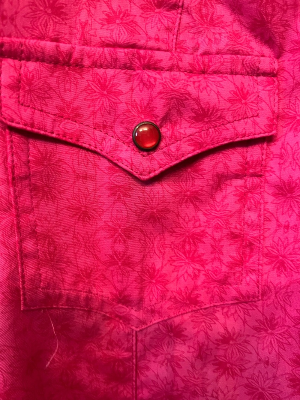 Rockies Women’s Pearl Snap Western Shirt Pink Vintage XL - Picture 5 of 11